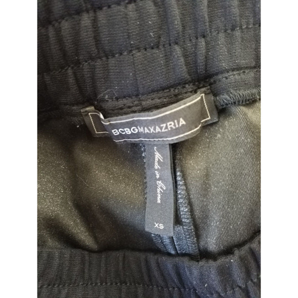 BCBGMaxAzria Elastic Waist Cuffed Ankle Pants Black Women’s XS - Picture 6 of 8